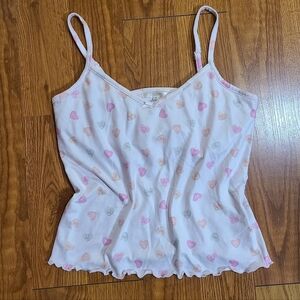 Z Supply Candy Hearts Cami Whisper Pink Size Medium